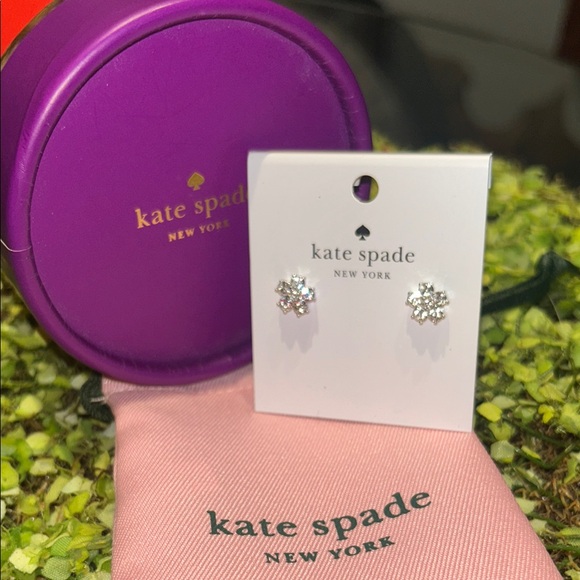 Kate Spade Crystal Stud Earrings with Kate Spade Mini Box - Picture 1 of 9